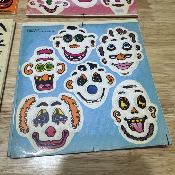 Vintage Halloween Pumpkin Face Stickers & The Egg Folks Stickers 1980s - Picture 9 of 13